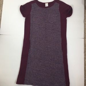 Crewcuts Girls Burgundy Tweed Sweatshirt Dress